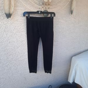 Leggins with lace at bottom